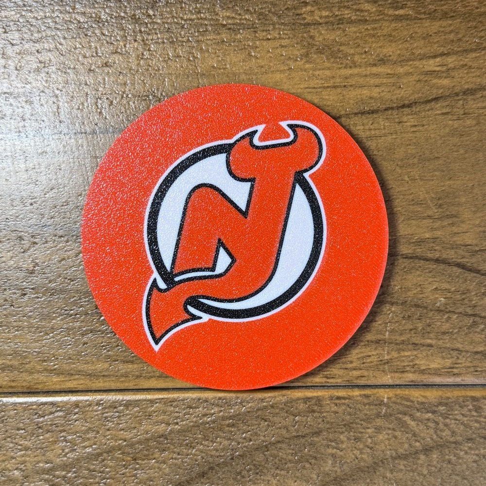 New Jersey Devils NHL Coaster Set – 4-Pack with Holder